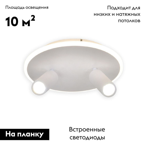Настенно-потолочный светильник Escada 20046SMA/02LED WH