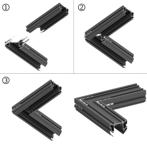 Шинопровод для натяжного потолка 2м, в комплекте соединительная планка 4шт Novotech Port Vector 135304