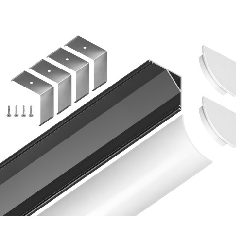 Алюминиевый угловой профиль Ambrella Light Alum Profile GP2100BK
