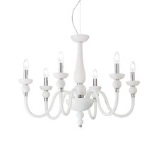 Подвесная люстра Ideal Lux Doge SP6 Bianco 113678
