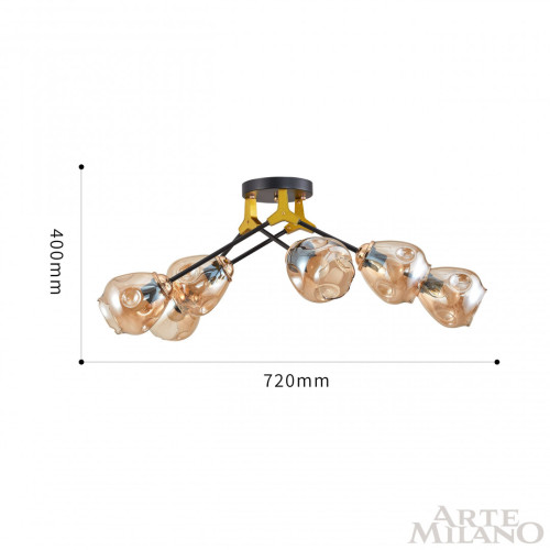 Потолочная люстра Arte Milano Amalfi 252588/6 Br