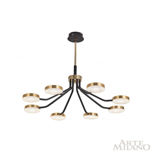 Люстра на штанге Arte Milano Ferrara 276079/8 BK/GD