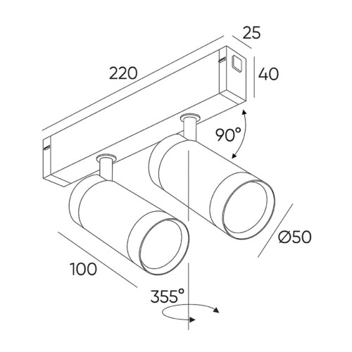 Трековый светильник CCT IMEX Smart Line IL.0050.5009-12-CCT-BK