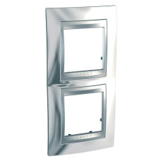 Рамка 2-постовая вертикальная Schneider Electric Unica Top MGU66.004V.010