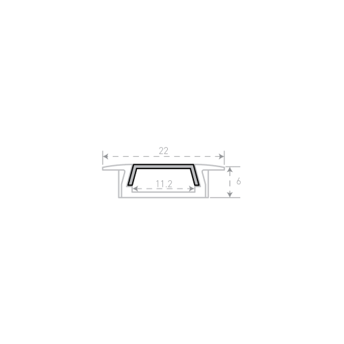 Алюминиевый профиль SWG RC-2206-BL 020195
