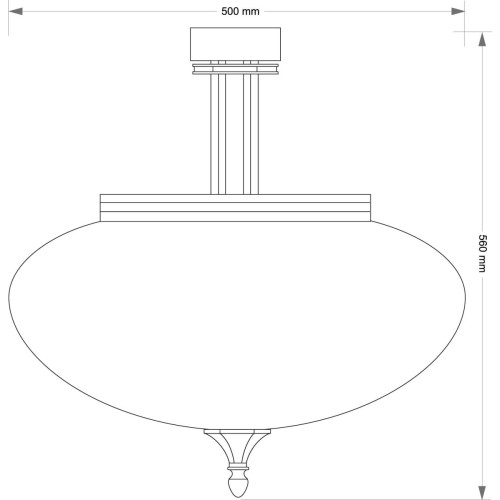Подвесной светильник Kutek Decor DEC-PL-3 (P)