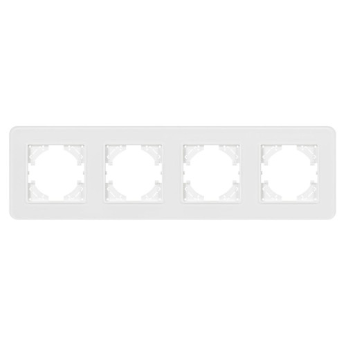 Рамка на 4 поста стеклянная Arlight FRM-OMALI-GS-4-WH 049700