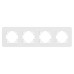 Рамка на 4 поста стеклянная Arlight FRM-OMALI-GS-4-WH 049700