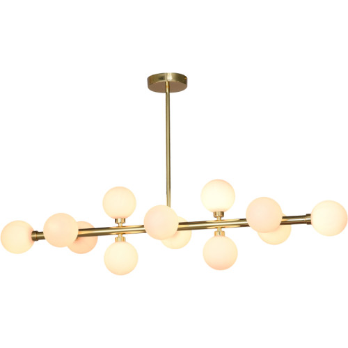 Люстра на штанге iLamp Golden 712P/12 GL-WH