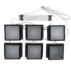 Встраиваемый светильник (комплект из 6 шт) Uniel ULP-1010 42W/4000К IP40 GRILYATO BLACK KIT06 UL-00008958