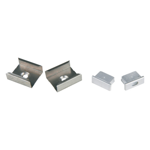 Комплект заглушек и скоб Uniel UFE-N02 SILVER A POLYBAG UL-00000622