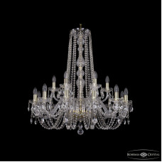 Подвесная люстра Bohemia Ivele Crystal 1402/12+6/300/h-90 G