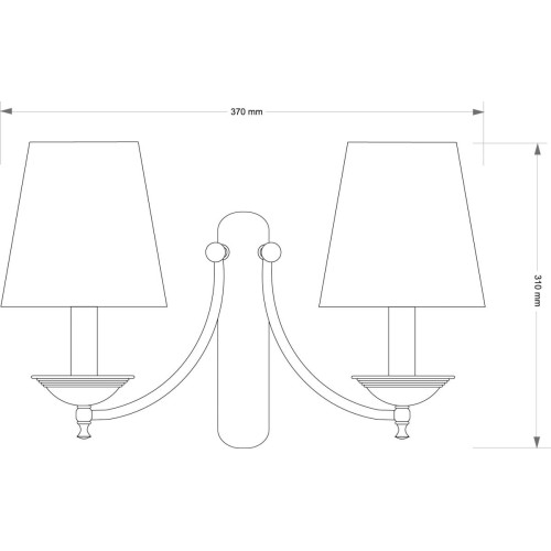 Бра Kutek San Marino Lampshade SAN-K-2(P/A)CR