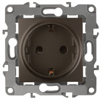 Розетка 2P+E Schuko со шторками Эра 12-2102-13 Б0019324