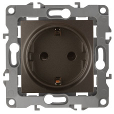 Розетка 2P+E Schuko со шторками Эра 12-2102-13 Б0019324