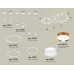 Комплект подвесного светильника Ambrella Light Techno Ring XR92212200 (A9221, A9226, C9241, C9232, C9236, C9231, N8126, N8112)
