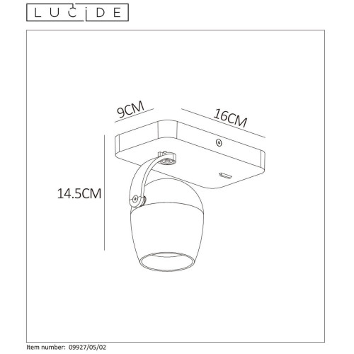 Спот Lucide PRESTON 09927/05/02