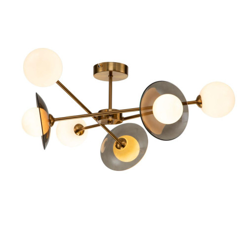 Потолочная люстра Indigo Jazz 11020/6C Brass V000163 Потолочная люстра Indigo Jazz 11020/6C Brass V000163