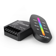 Контроллер RGB 12В/24В, 288вт/576Вт, 3 канала, 24А, IP20, ПДУ RF сенсорный (без батареек) Apeyron 04-103