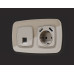 Лицевая панель для розетки с/з со шторками 2USB A+A Ambrella Volt Omega OP3690