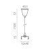 Подвес стандартный тип D треку 5040xx-(F)/(R) 1,5 м Lightstar Quattro 504176-FR1