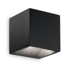 Уличный настенный светодиодный светильник Ideal Lux Rubik AP1 Nero 142302