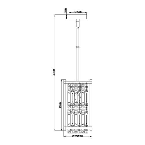 Подвесной светильник Escada Flood 2103/1S Chrome