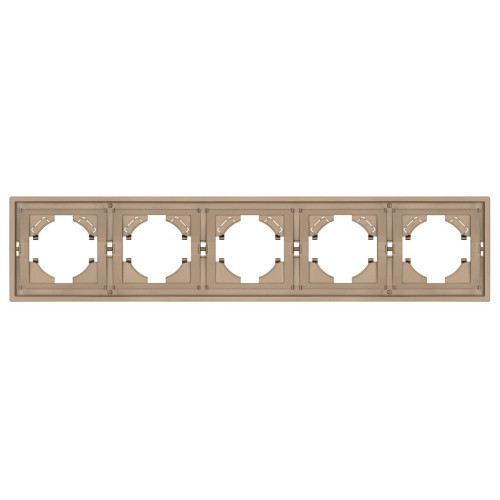 Рамка пластиковая на 5 постов Arlight FRM-TENDO-PL-5-GD 053854