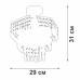 Потолочный светильник Vitaluce V5883-1/1PL