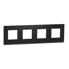 Рамка 4-постовая Schneider Electric Unica New NU600887