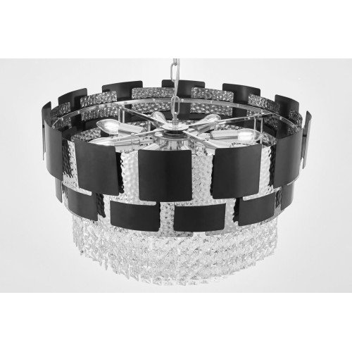 Подвесная люстра Lumina Deco LDP 7045-600 BK+CHR