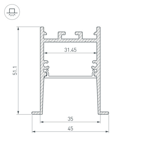 Профиль Arlight SL-COMFORT 031766