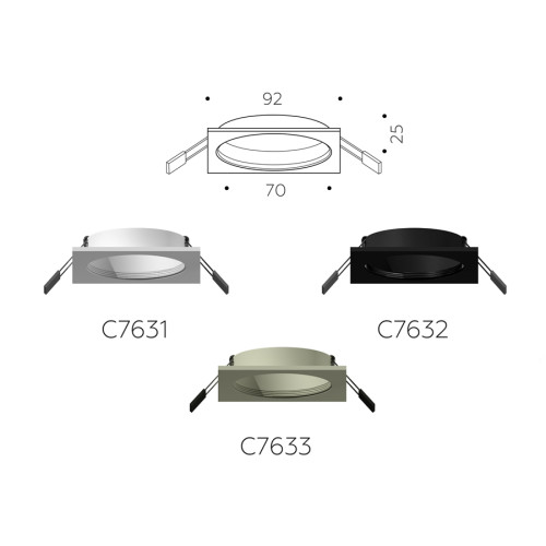 Корпус светильника Ambrella Light DIY Spot C7631