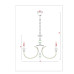 Подвесная люстра Arte Lamp Collinetta A4094LM-8PB