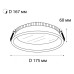 Встраиваемый светильник Italline IT06-6014 white 3000K