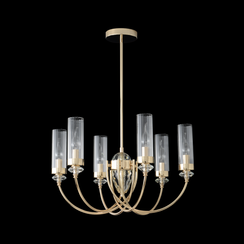 Люстра на штанге Crystal Lux SECRET SP6 GOLD