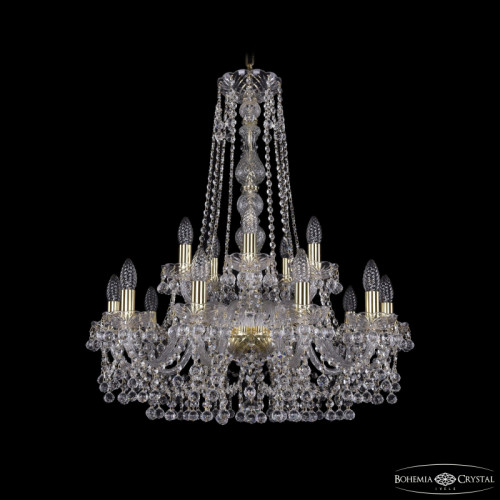 Подвесная люстра Bohemia Ivele Crystal 1409/10+5/240/h-77 G