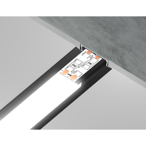 Алюминиевый встраиваемый профиль Ambrella Light Alum Profile GP1100BK