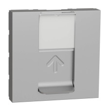 Лицевая панель RJ45 одиночная без коннектора Schneider Electric Unica Modular NU941130
