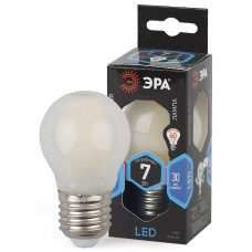 Лампа светодиодная Эра E27 7W 4000K F-LED P45-7W-840-E27 frost Б0027959