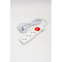 Удлинитель 4вх с защитными шторками ELBI Myra 527-010203-450