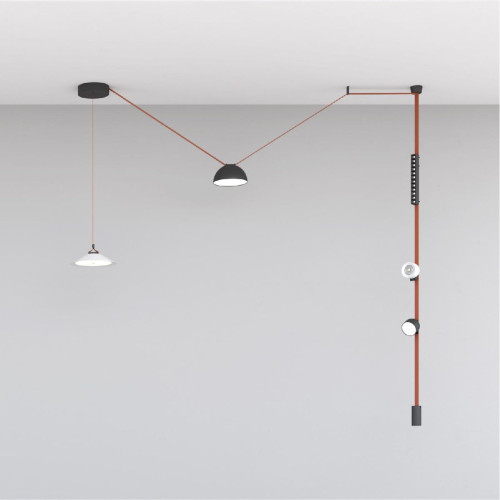 Трековый однофазный светильник Denkirs Belty Grill DK5571-BK