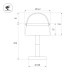 Настольная лампа аккумуляторная Arlight SP-TRAFO-1.5W Warm2700 (Красный, 120 deg, 5V) (IP54 Пластик) 063190