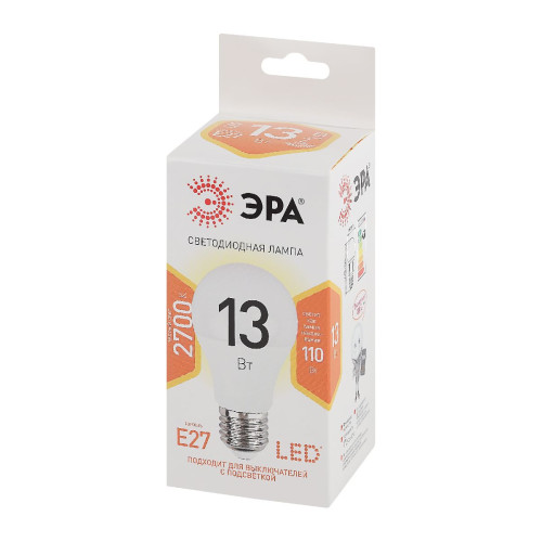 Лампа светодиодная Эра E27 13W 2700K LED A60-13W-827-E27 Б0020536
