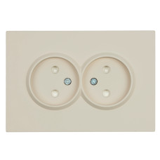 Розетка 2-местная с защитной шторкой Stekker Эмили б/з 250В 16А RST16-5116-08 кашемир soft touch 49903