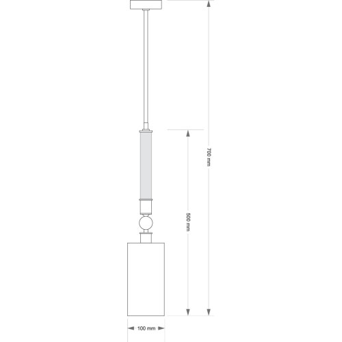 Подвесной светильник Kutek Lea LEA-ZWM-1(BN/A)