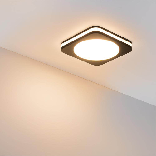 Влагозащищенный светильник Arlight LTD-96x96SOL-BK-10W Warm White 022556