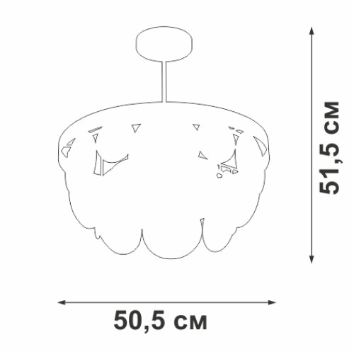 Люстра на штанге Vitaluce V5882-8/6PL