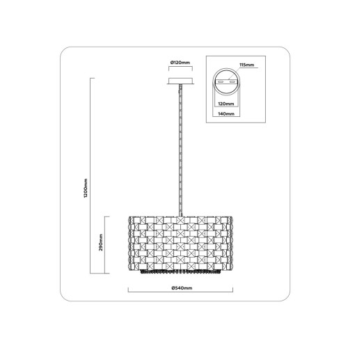 Подвесная люстра Ambrella Light High Light Crystal LH41003
