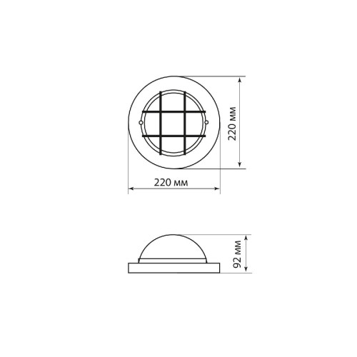 Настенно-потолочный светильник TDM Electric НПБ1302 SQ0303-0433